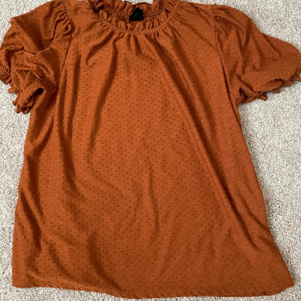 Orange blouse